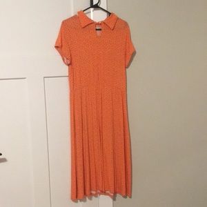 Orange Downeast dress